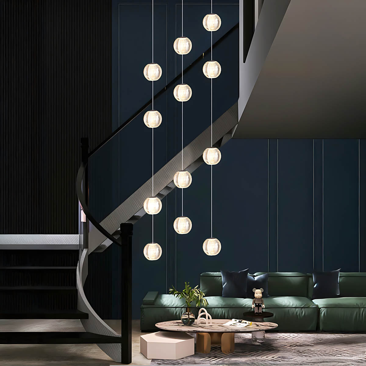 Bayberry Span Aluminum Chandelier — gallery image 10