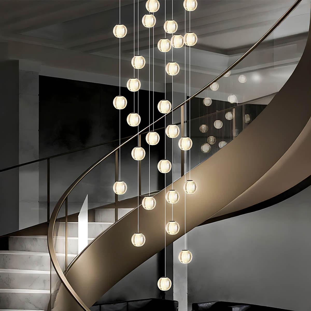Bayberry Span Aluminum Chandelier — gallery image 3