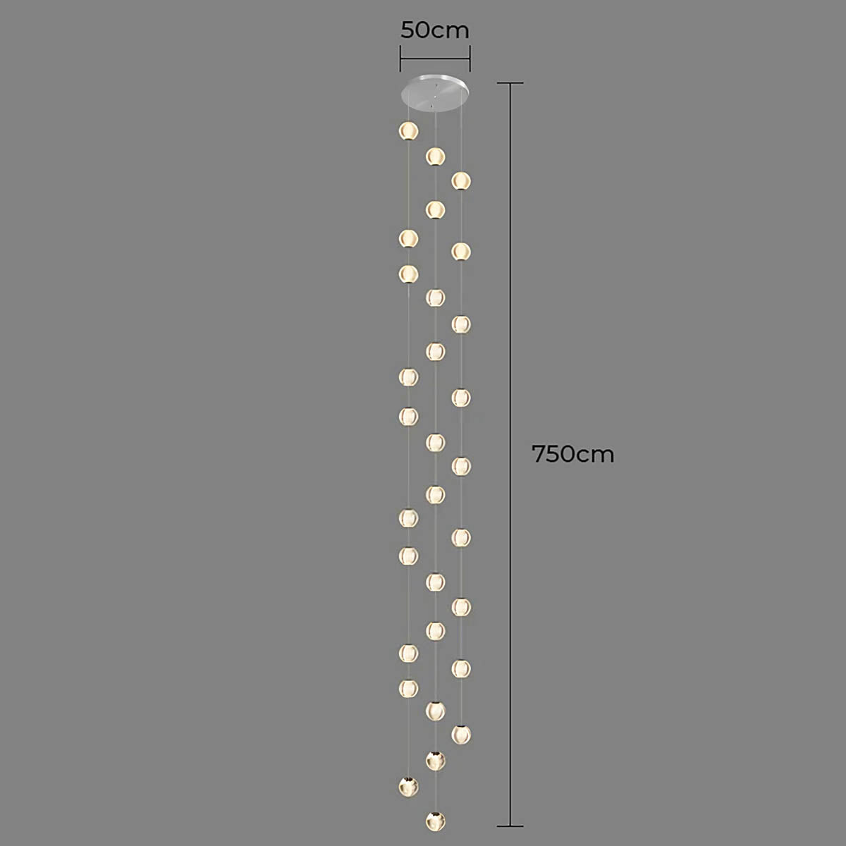 Bayberry Span Aluminum Chandelier — gallery image 20