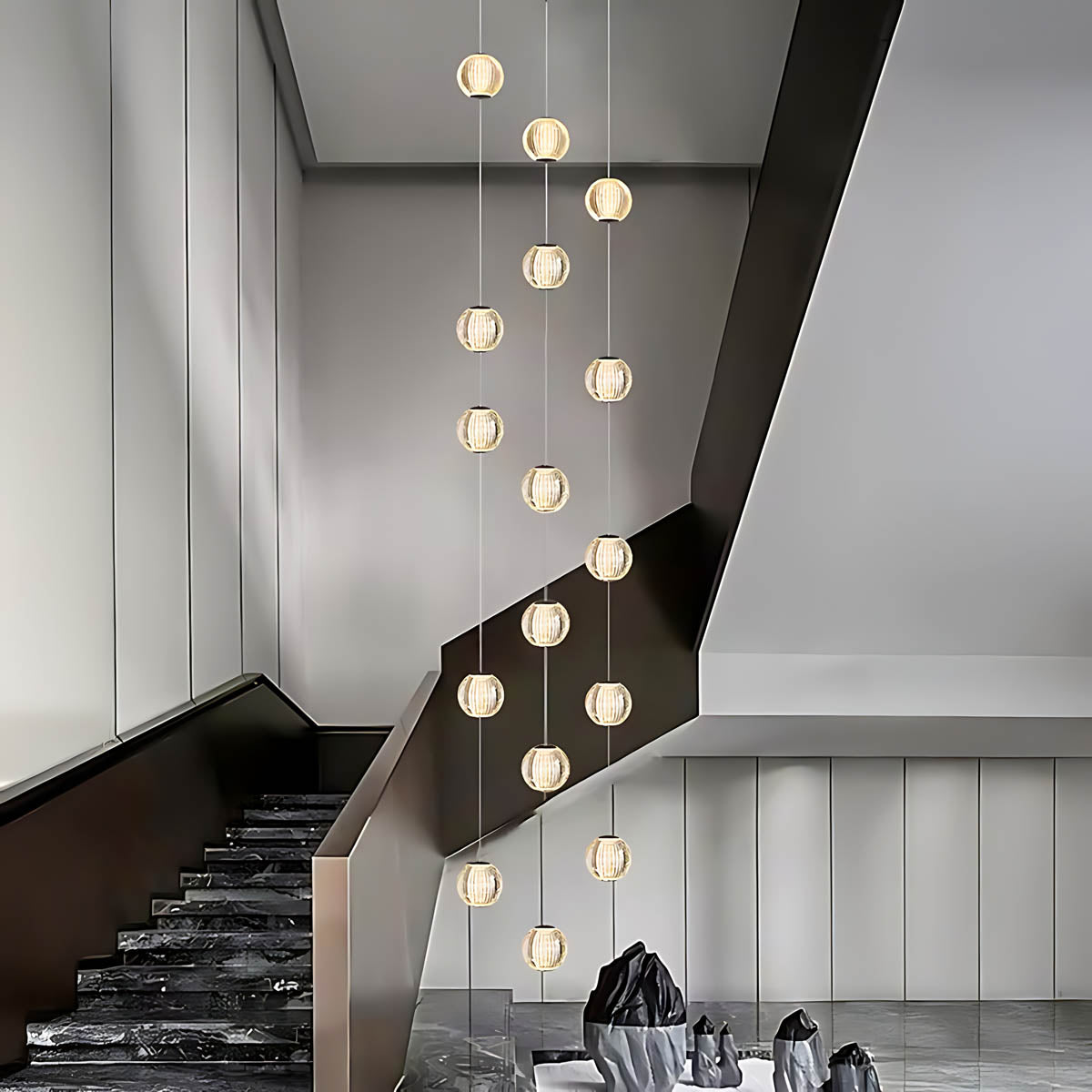 Bayberry Span Aluminum Chandelier — gallery image 12
