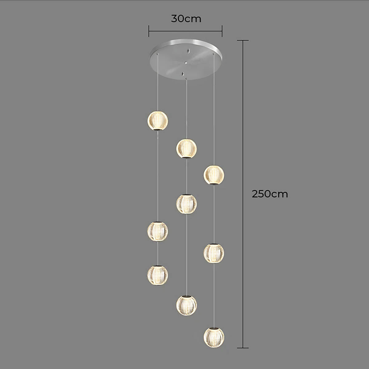 Bayberry Span Aluminum Chandelier — gallery image 21