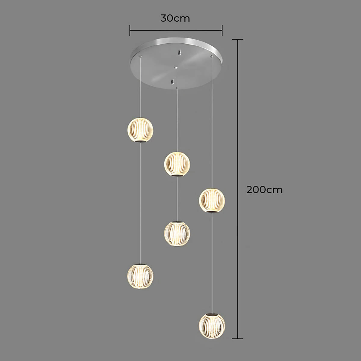 Bayberry Span Aluminum Chandelier — gallery image 22