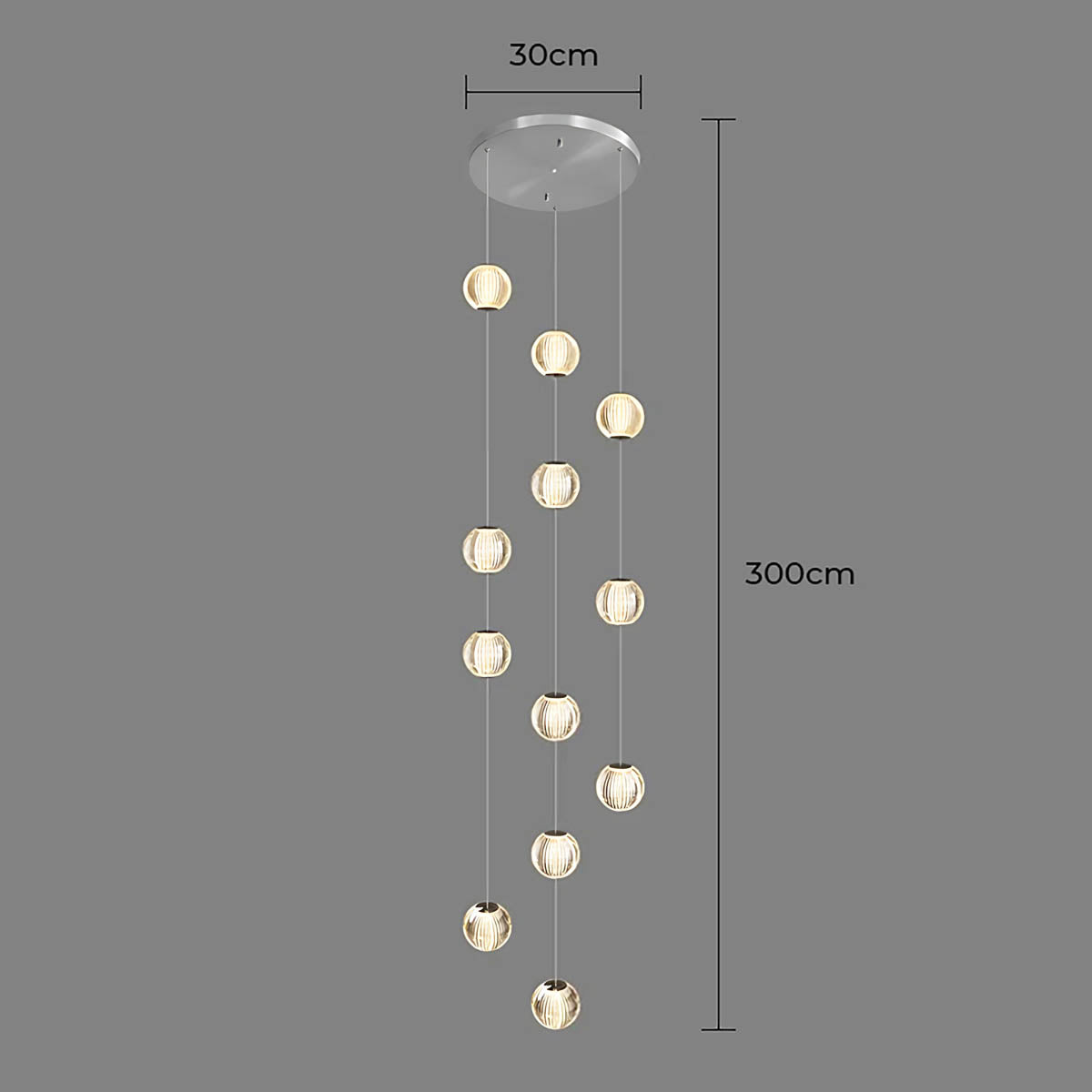Bayberry Span Aluminum Chandelier — gallery image 23