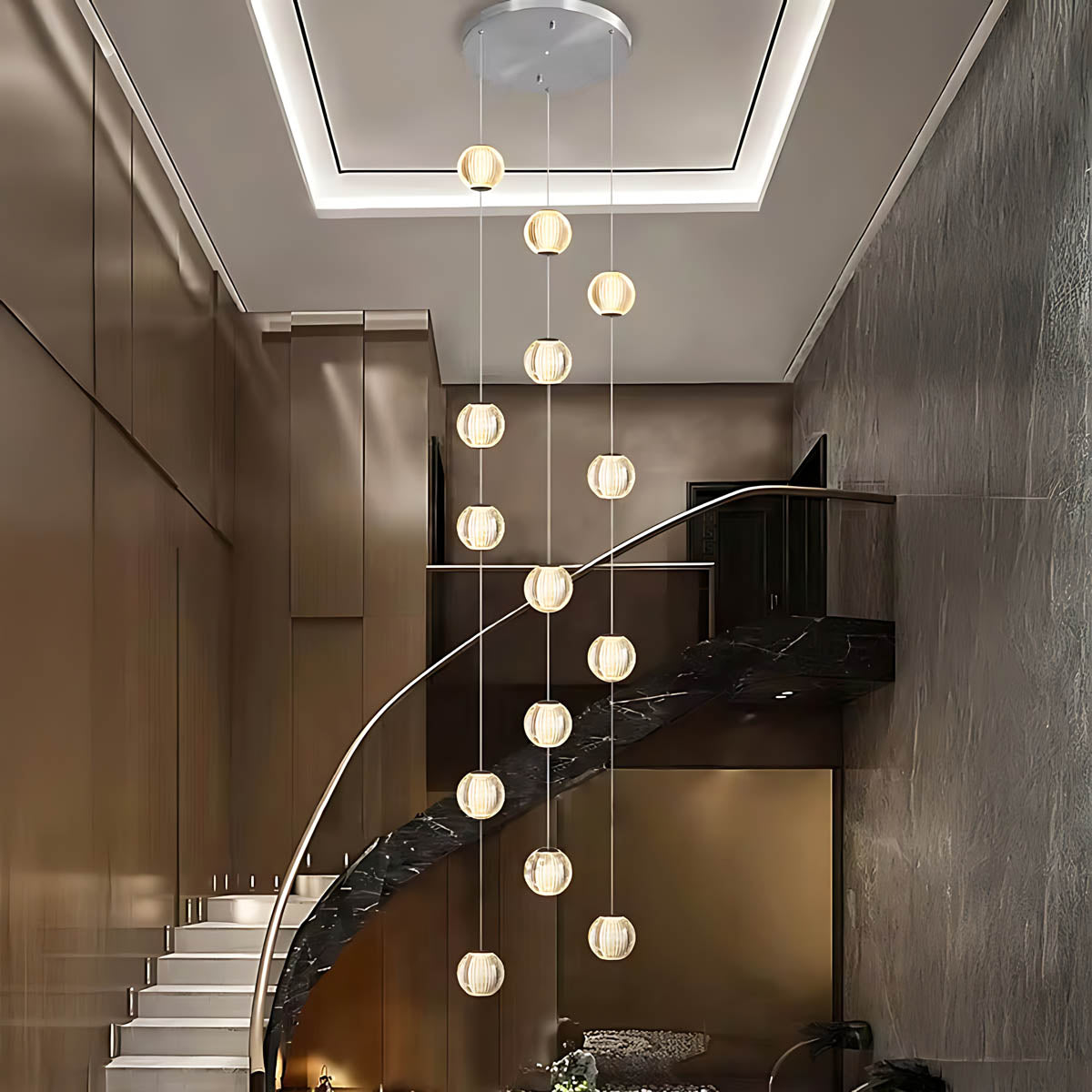Bayberry Span Aluminum Chandelier — gallery image 2