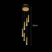 Laurelwood Span Wood Chandelier — gallery image 16