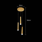 Laurelwood Span Wood Chandelier — gallery image 17