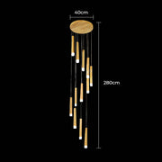 Laurelwood Span Wood Chandelier — gallery image 18