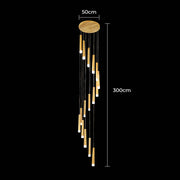 Laurelwood Span Wood Chandelier — gallery image 20