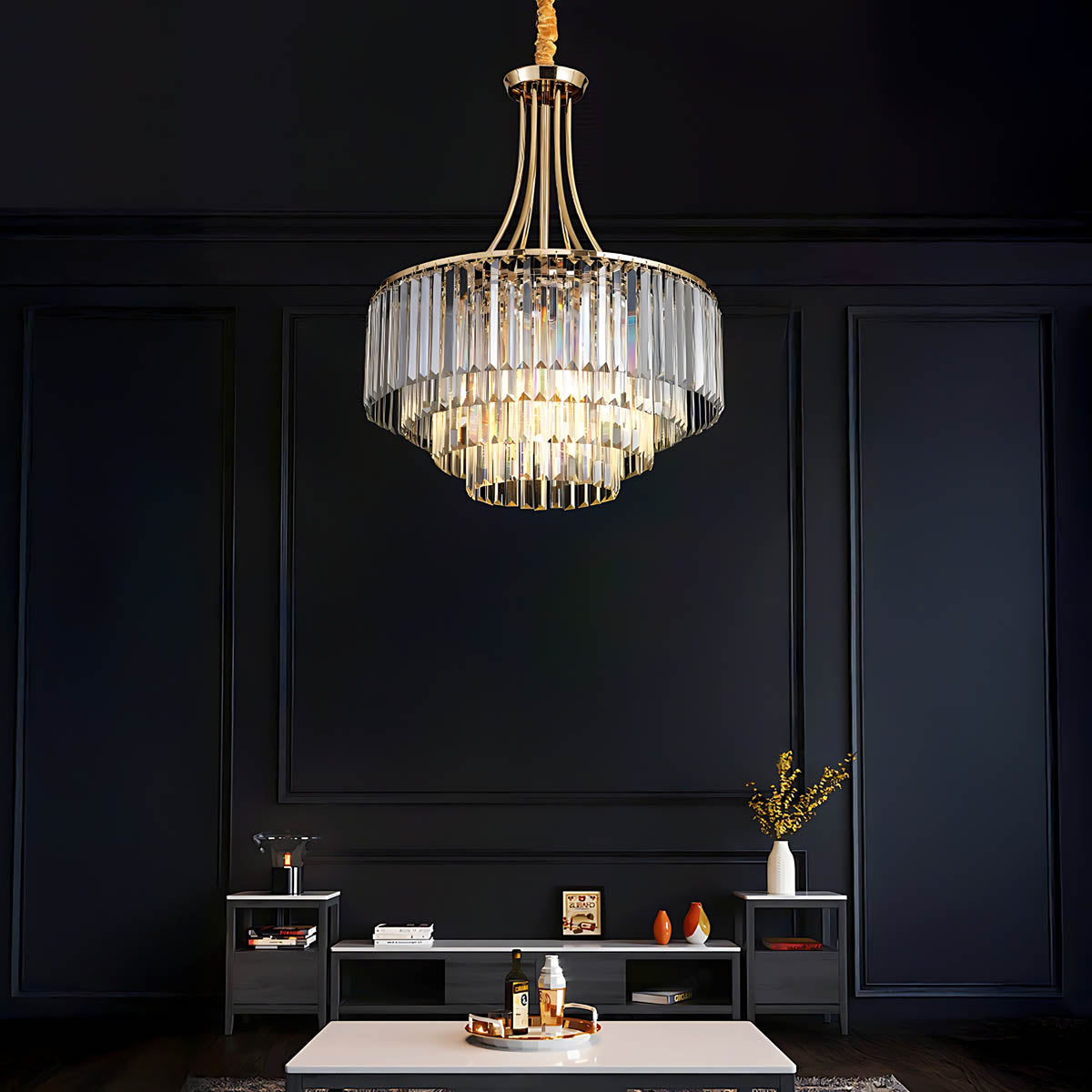 Redfern Span Crystal Chandelier — gallery image 6