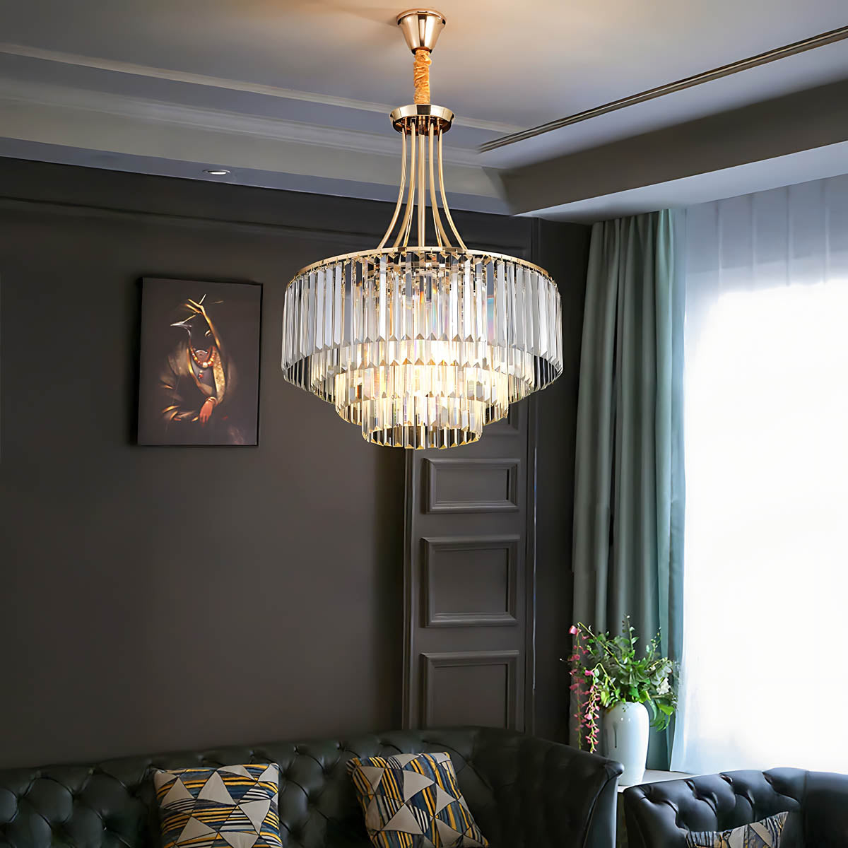 Redfern Span Crystal Chandelier — gallery image 3