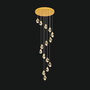 Kingsley Span Glass Spiral Chandelier — gallery image 7