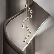 Kingsley Span Glass Spiral Chandelier — gallery image 9