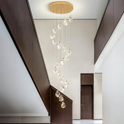 Kingsley Span Glass Spiral Chandelier — gallery image 11