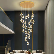 Kingsley Span Glass Spiral Chandelier — gallery image 2