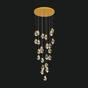 Kingsley Span Glass Spiral Chandelier — gallery image 13