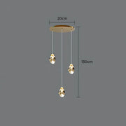 Kingsley Span Glass Spiral Chandelier — gallery image 17