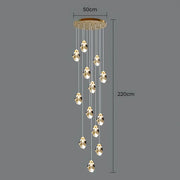Kingsley Span Glass Spiral Chandelier — gallery image 19