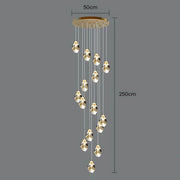 Kingsley Span Glass Spiral Chandelier — gallery image 20
