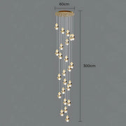 Kingsley Span Glass Spiral Chandelier — gallery image 22