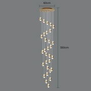 Kingsley Span Glass Spiral Chandelier — gallery image 24