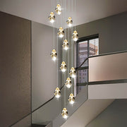 Kingsley Span Glass Spiral Chandelier — gallery image 5