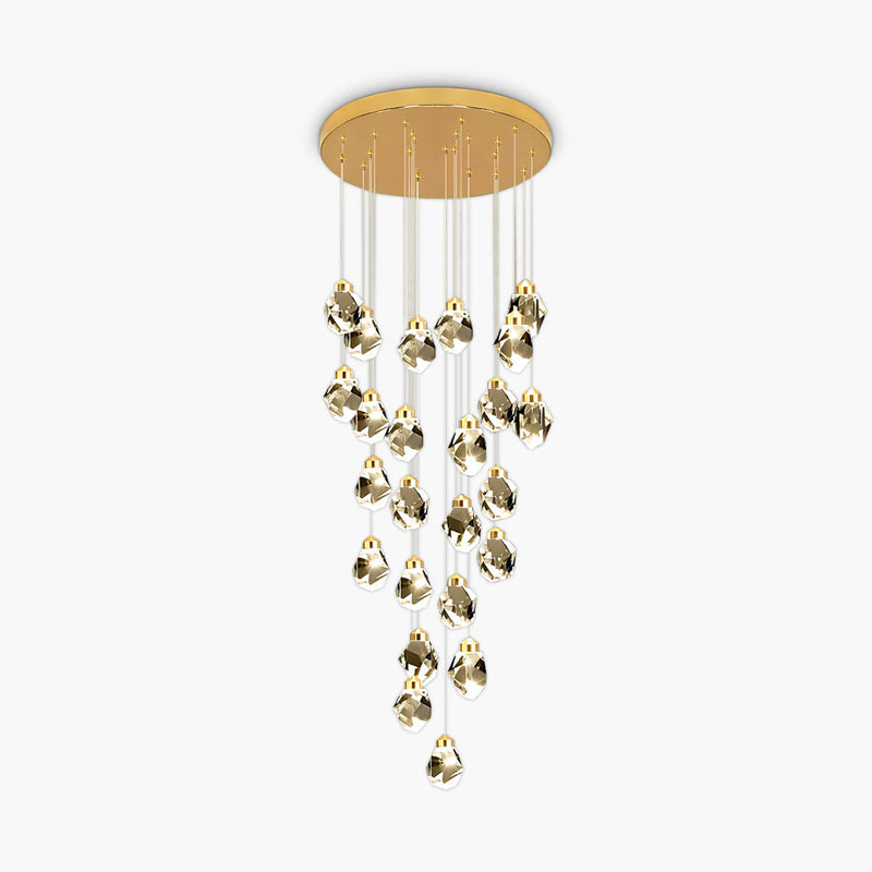 
Kingsley Span Glass Spiral Chandelier — photo 1