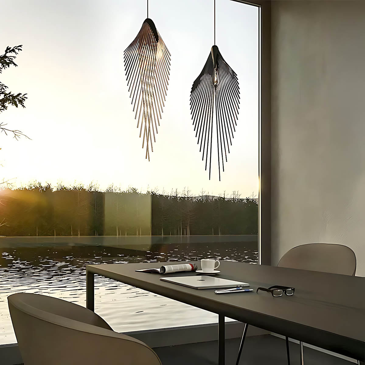 Fielding Span Aluminum Pendant Light — gallery image 2