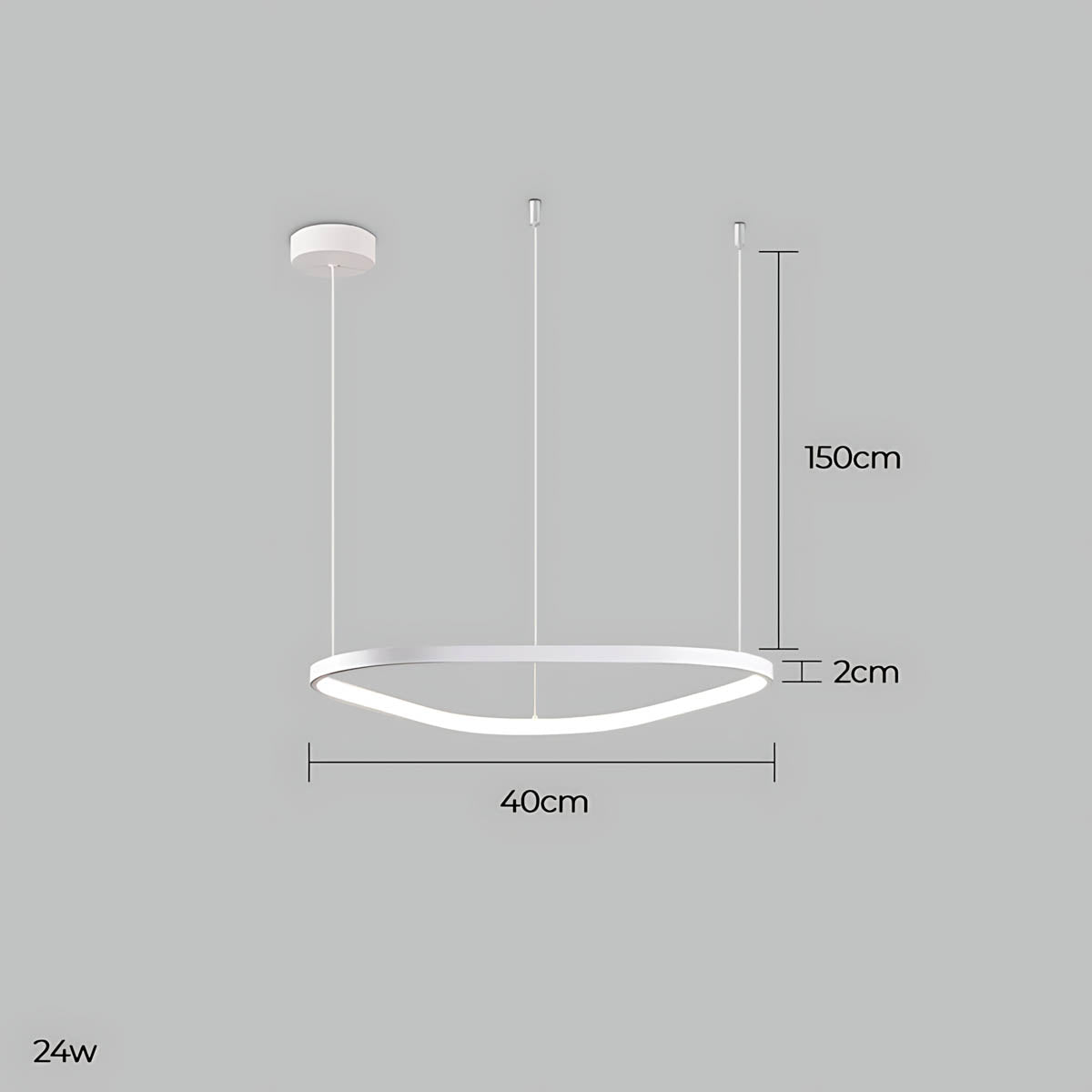 Brookfield Span Acrylic Pebble Chandelier — gallery image 16