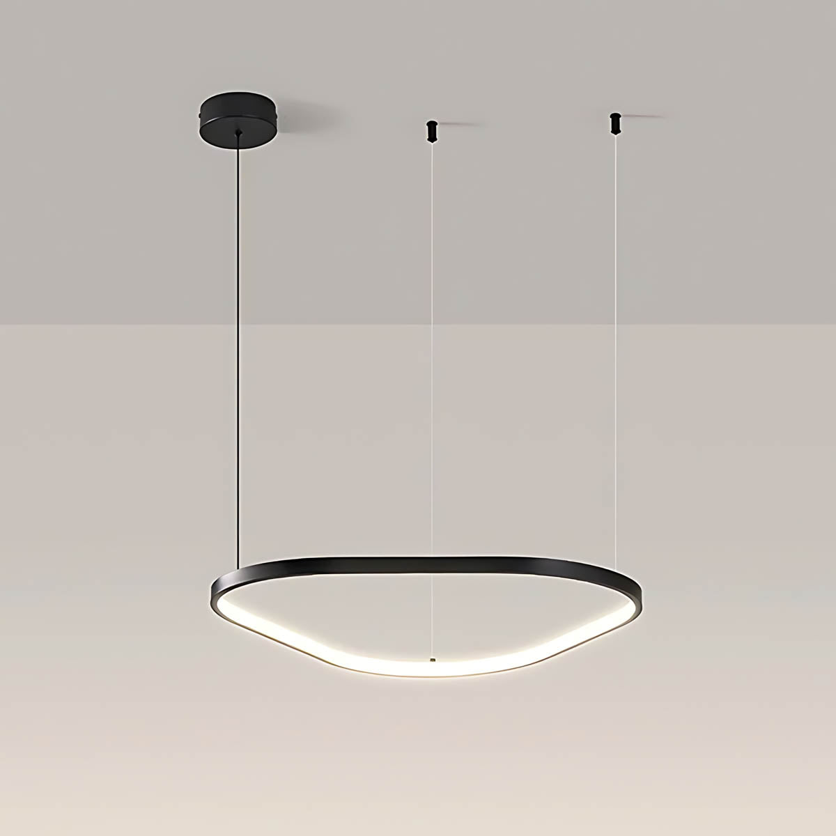 Brookfield Span Acrylic Pebble Chandelier — gallery image 7