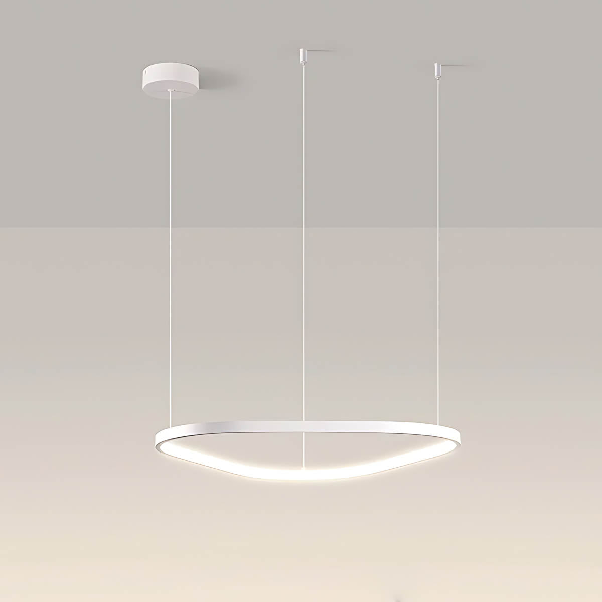 Brookfield Span Acrylic Pebble Chandelier — gallery image 8