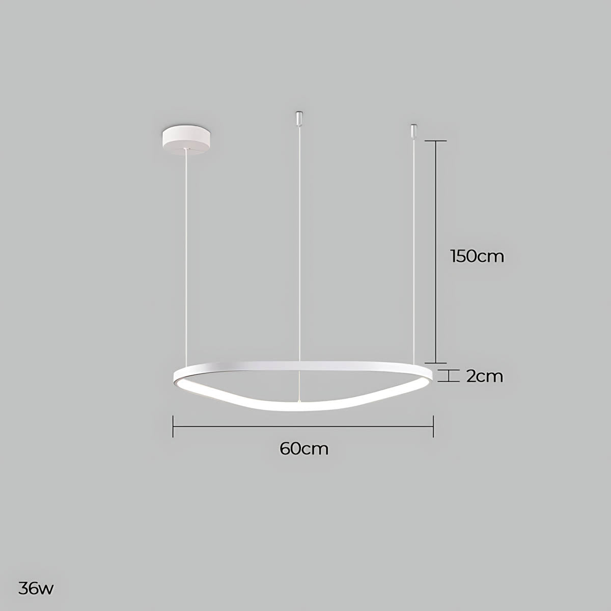 Brookfield Span Acrylic Pebble Chandelier — gallery image 15