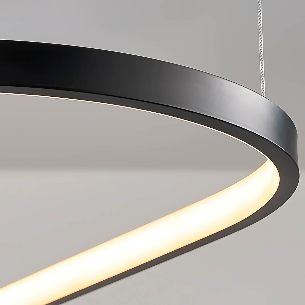 Brookfield Span Acrylic Pebble Chandelier — gallery image 14
