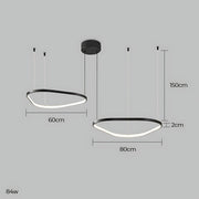 Brookfield Span Acrylic Pebble Chandelier — gallery image 23