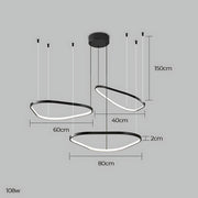Brookfield Span Acrylic Pebble Chandelier — gallery image 24