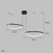 Brookfield Span Acrylic Pebble Chandelier — gallery image 26