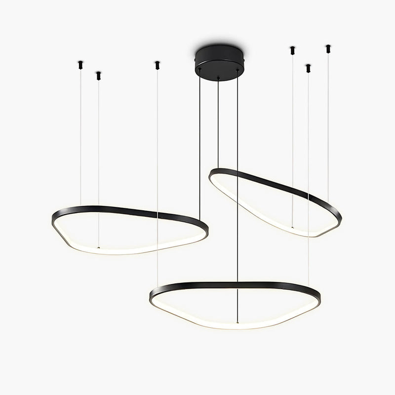 Brookfield Span Acrylic Pebble Chandelier — gallery image 1