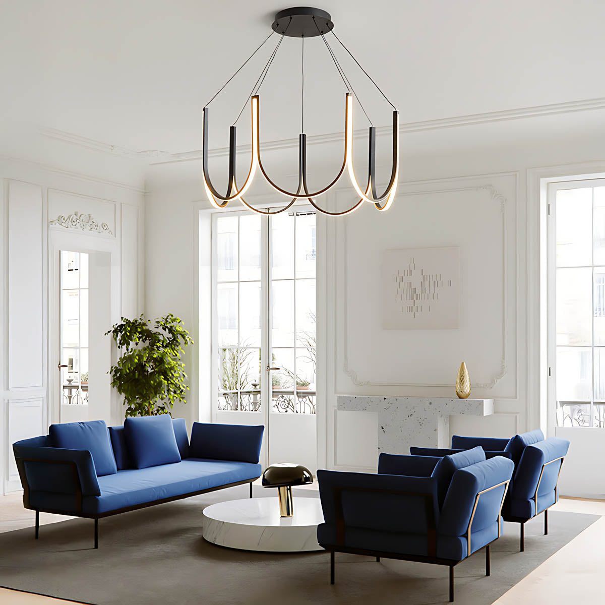 Wildwood Span Acrylic Chandelier — gallery image 3