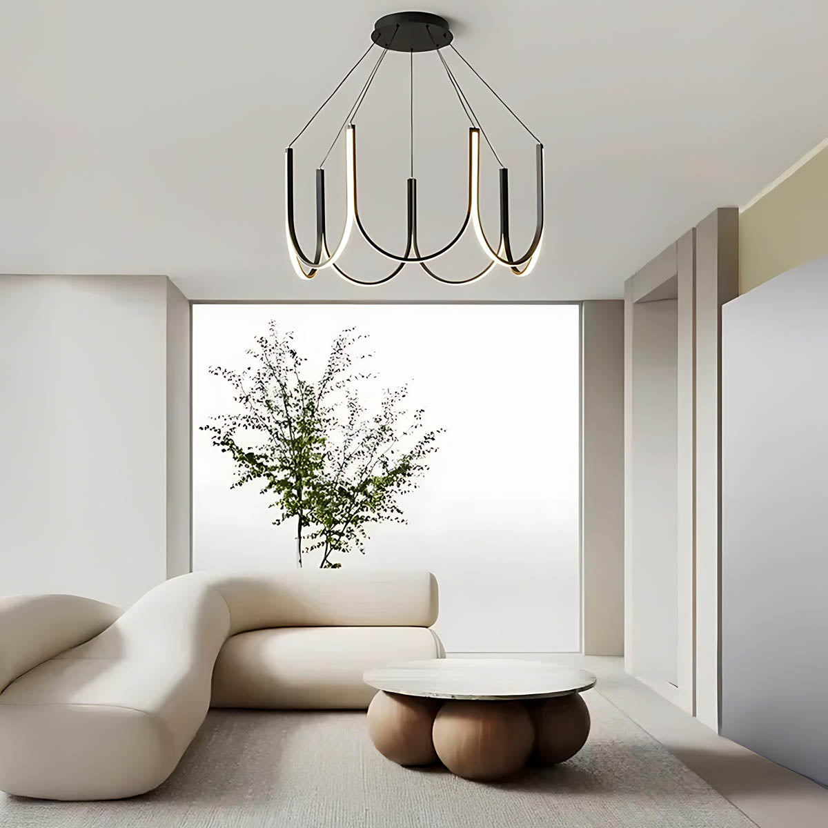 Wildwood Span Acrylic Chandelier — gallery image 7