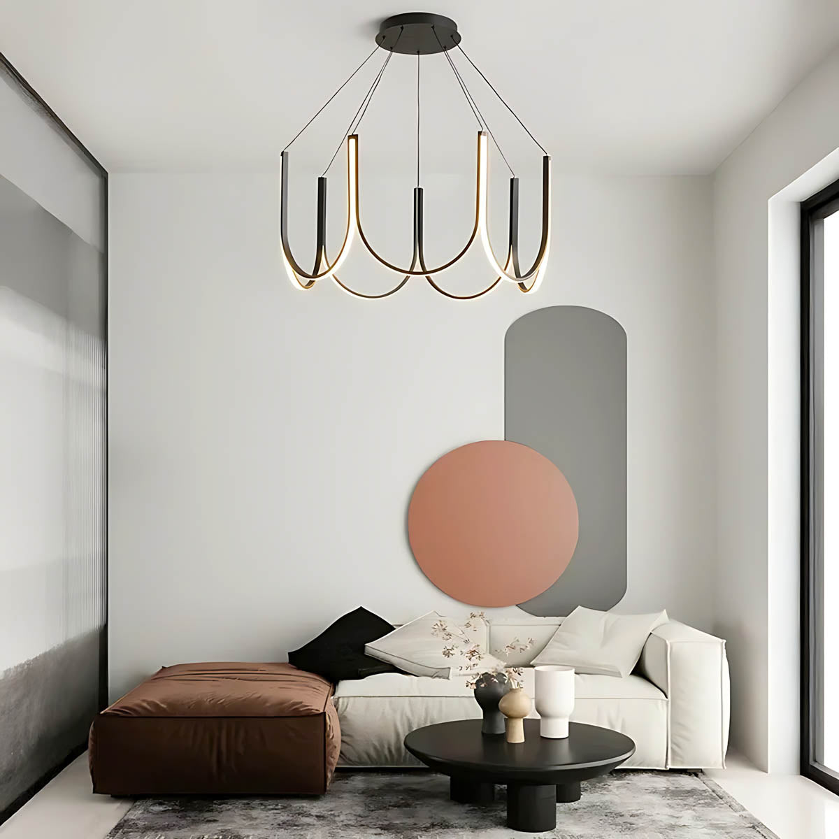 Wildwood Span Acrylic Chandelier — gallery image 6