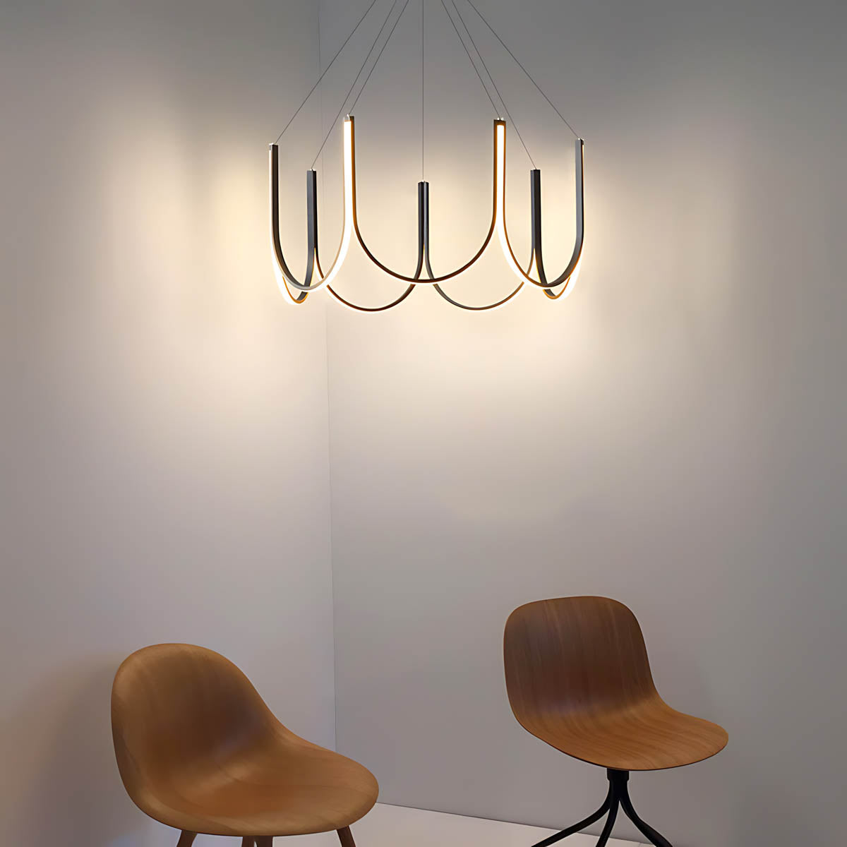 Wildwood Span Acrylic Chandelier — gallery image 5