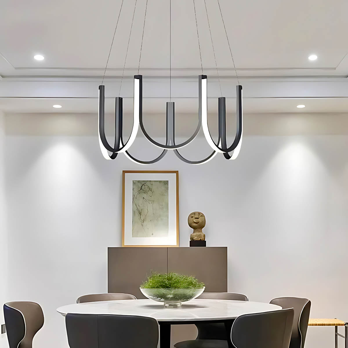 Wildwood Span Acrylic Chandelier — gallery image 9