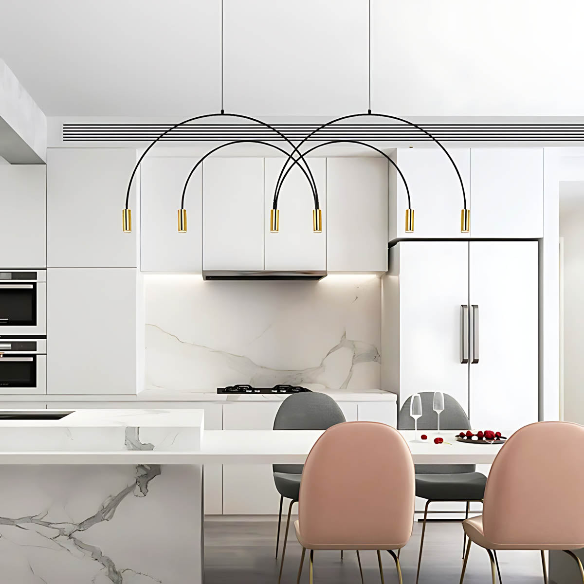 Eastmere Span Acrylic Linear Chandelier — gallery image 3