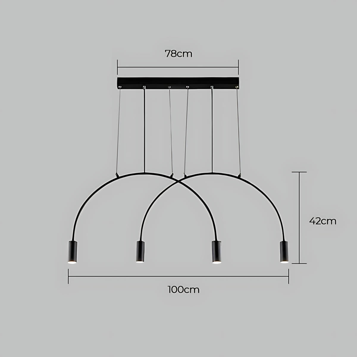Eastmere Span Acrylic Linear Chandelier — gallery image 19