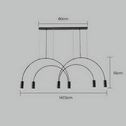 Eastmere Span Acrylic Linear Chandelier — gallery image 21