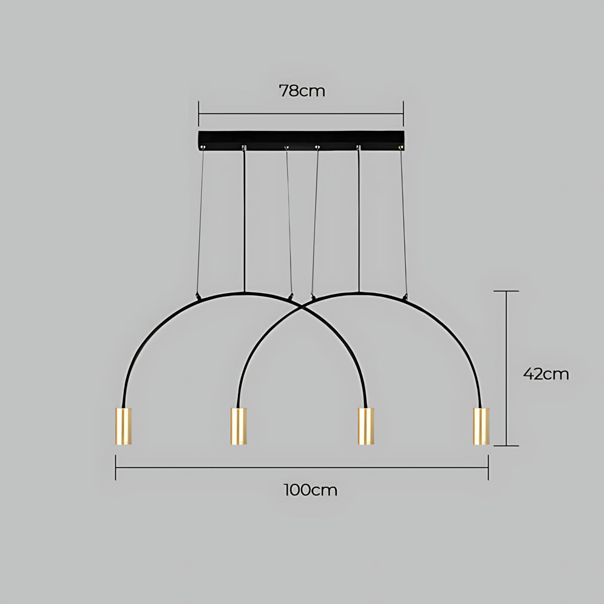 Eastmere Span Acrylic Linear Chandelier — gallery image 20