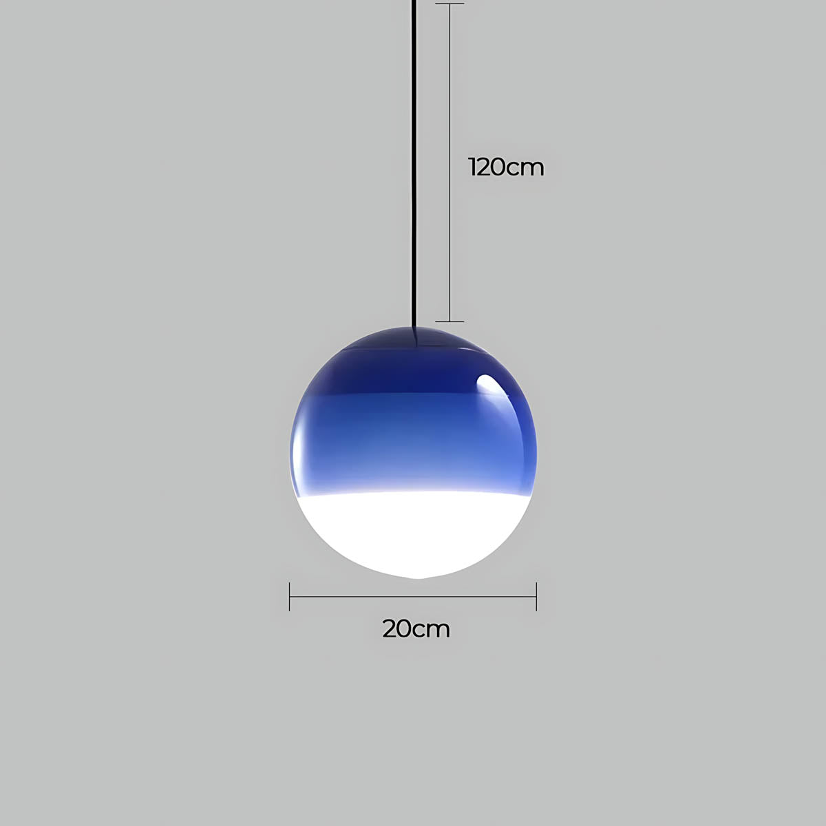 
Northwick Span Glass Ribbed Pendant Light — photo 17
