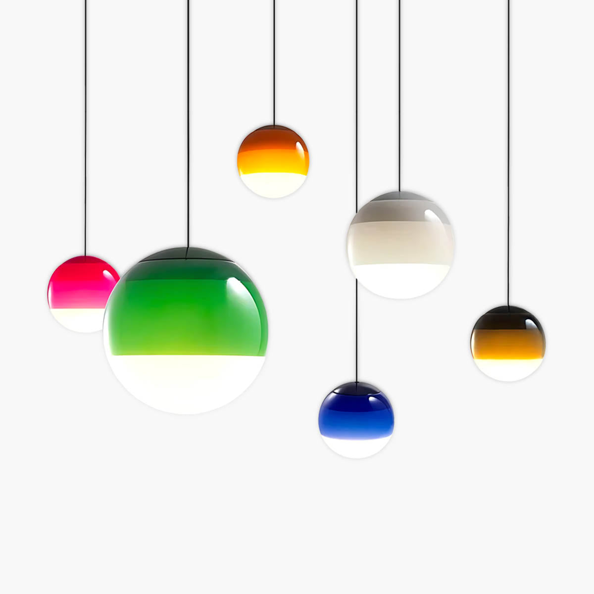 
Northwick Span Glass Ribbed Pendant Light — photo 1