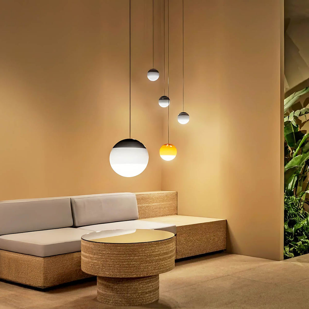 
Northwick Span Glass Ribbed Pendant Light — photo 4