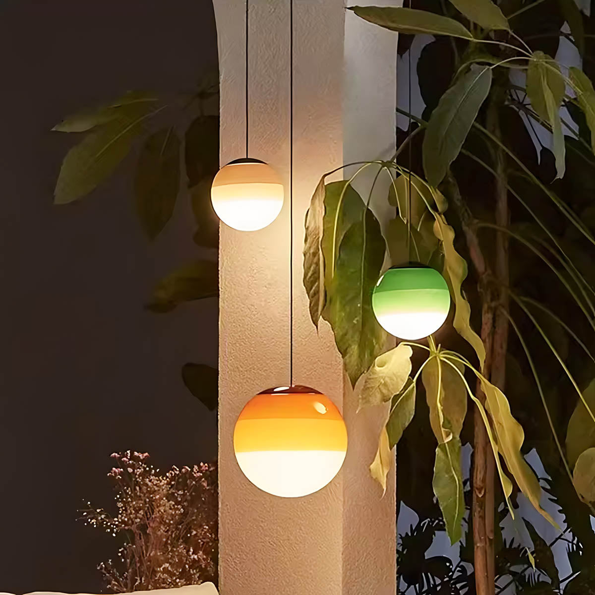 
Northwick Span Glass Ribbed Pendant Light — photo 2