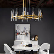 Westcott Span Glass Linear Chandelier — gallery image 3